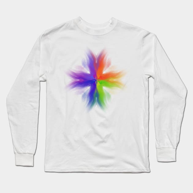 Rainbow cross Long Sleeve T-Shirt by Meo Design